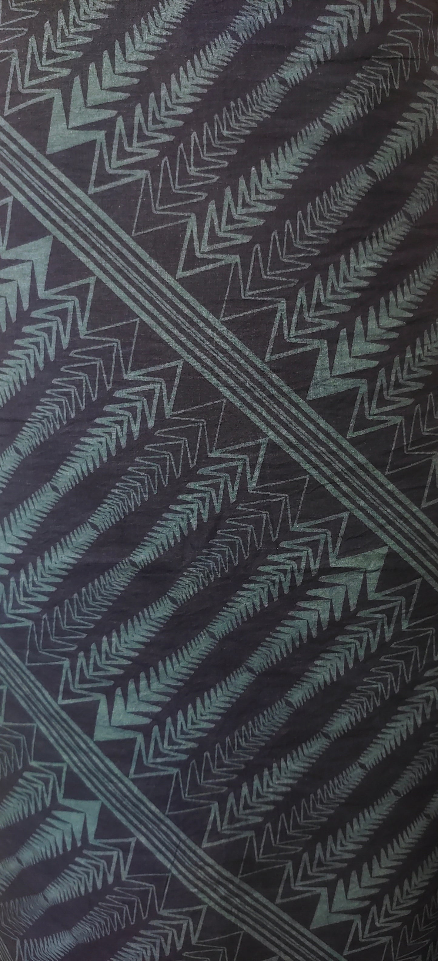 Discharge printed pure cotton Indigo fabric