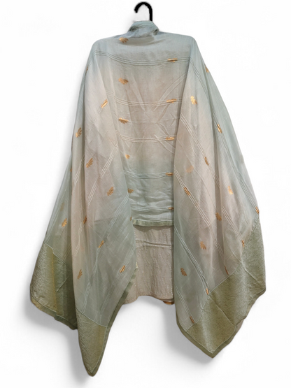 Semi Stitched Formal chanderi Suitset