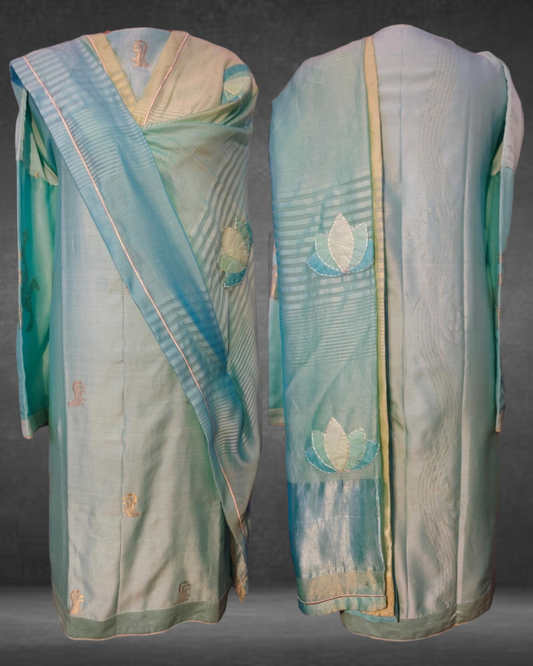 Semi Stitched Formal Chanderi suitset
