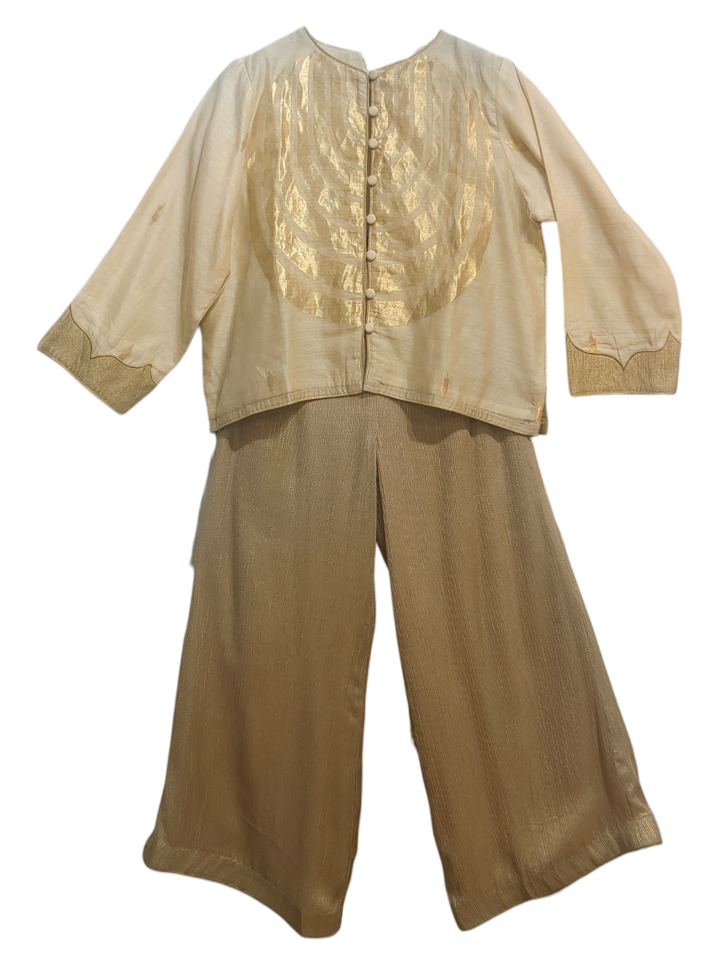 Indowestern chanderi formal coordset