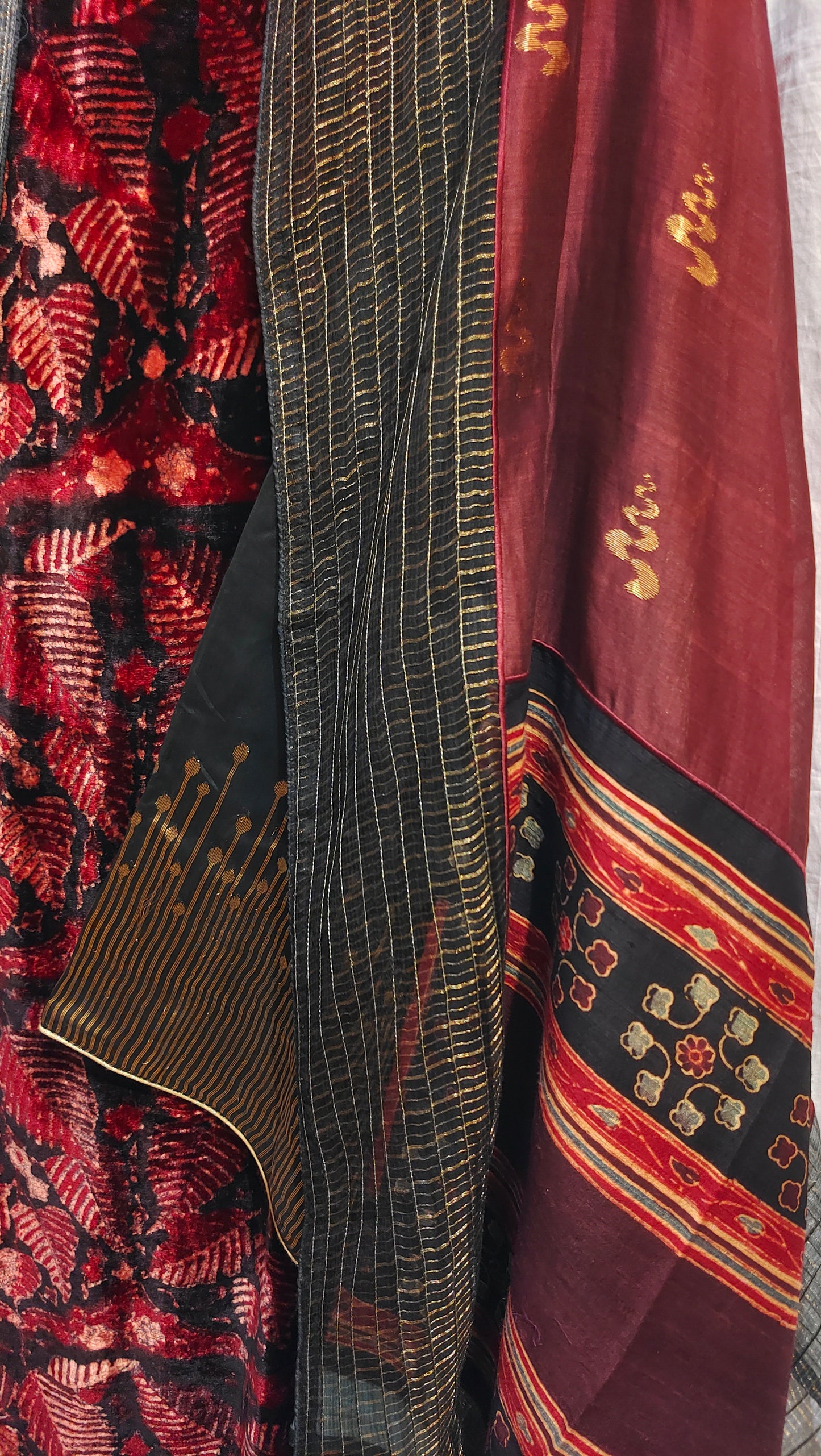 Semi Stitched Chanderi Formal Suitset