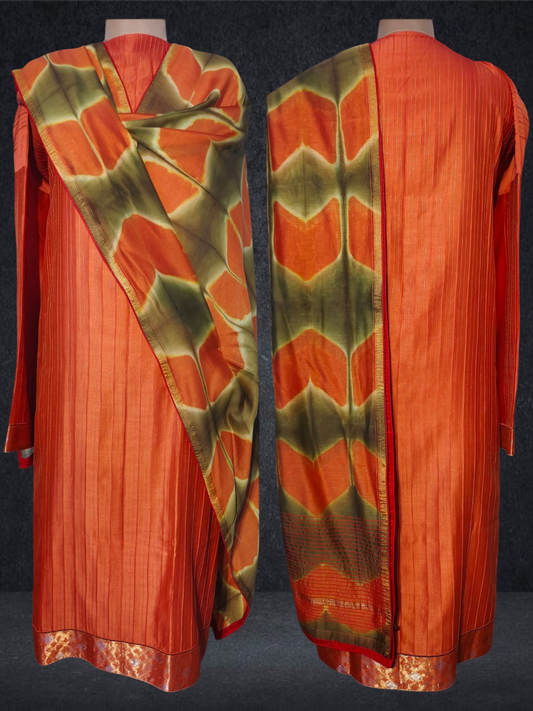 Semi Stitched Formal chanderi Suitset VISHAL KAPUR