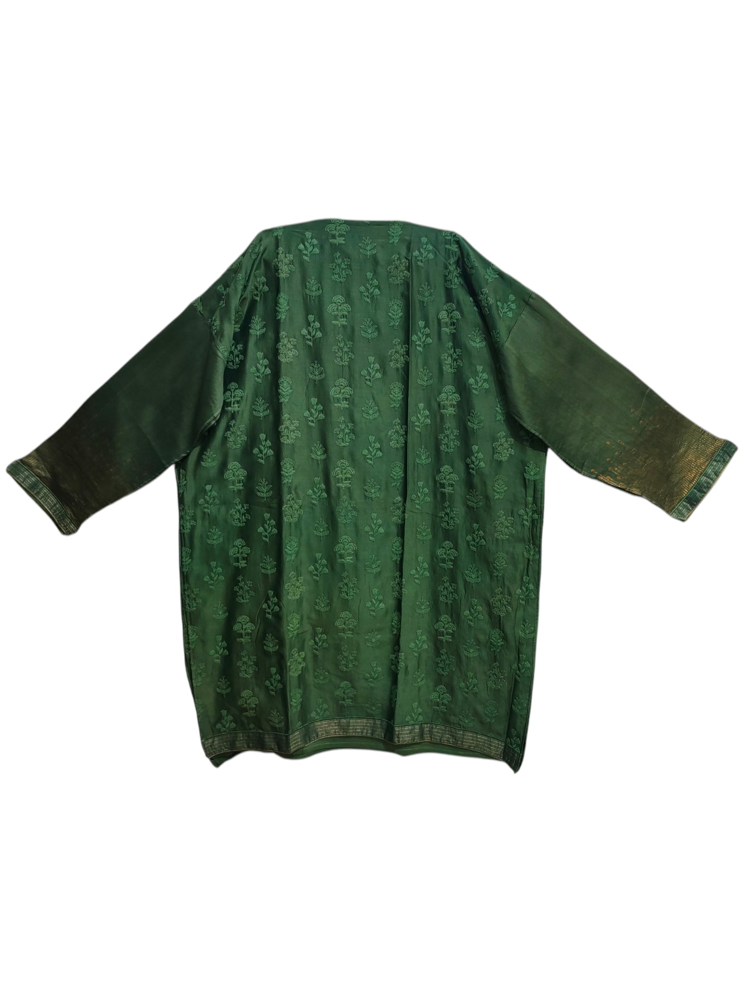 Semi Stitched Chanderi Formal Suitset