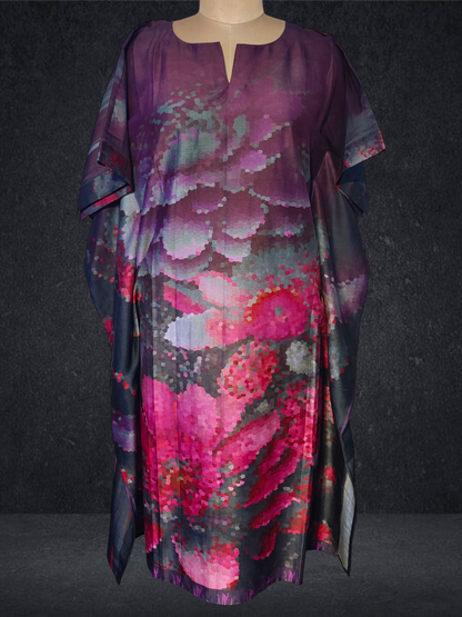 Stitched Chanderi Digital Printed Kaftan VISHAL KAPUR STUDIO