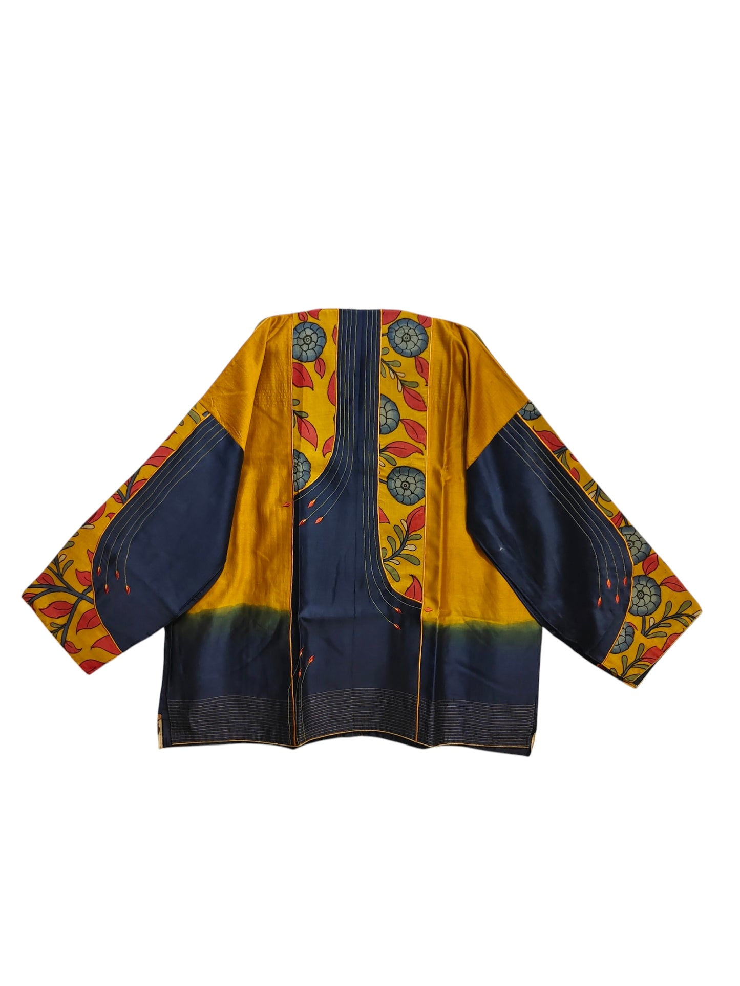 Semi Stitched Chanderi Kalamkari Short Tunic