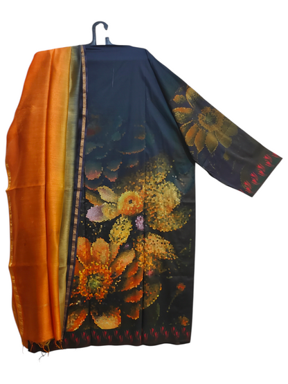 Semistitched Cotton lawn Casual Suitset