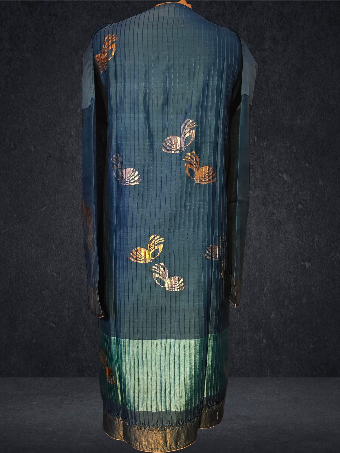 Semi Stitched Formal chanderi Suitset