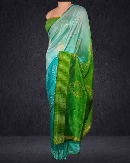 Printed Silk Saree (VKSRJUN208s) - VISHAL KAPUR