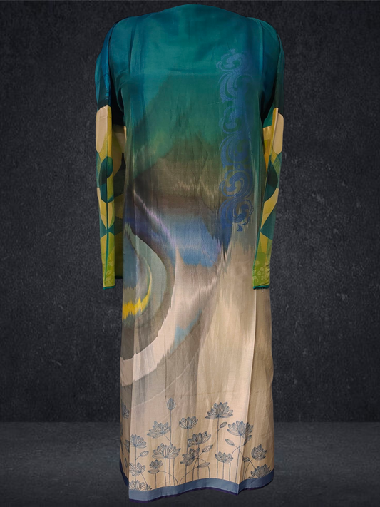 Semi Stitched Chanderi Casual Suitset VISHAL KAPUR