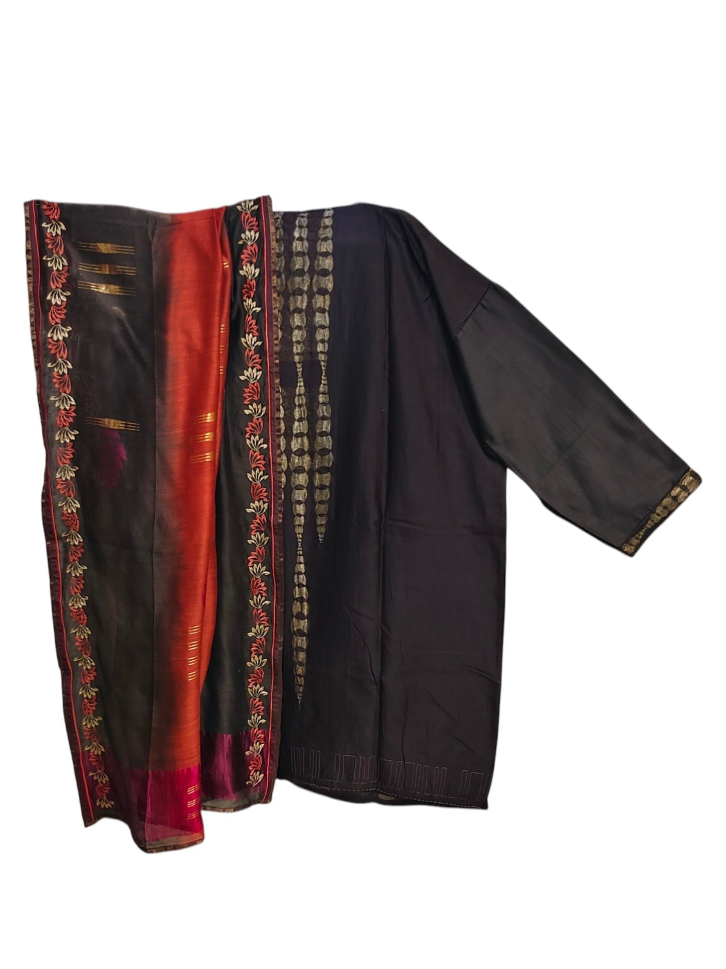 Semi Stitched Chanderi Formal Suitset