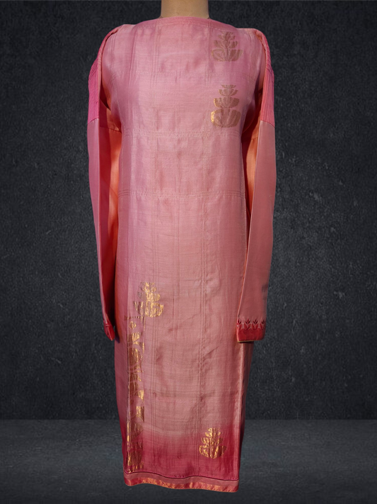 Semi Stitched Chanderi kurta VISHAL KAPUR