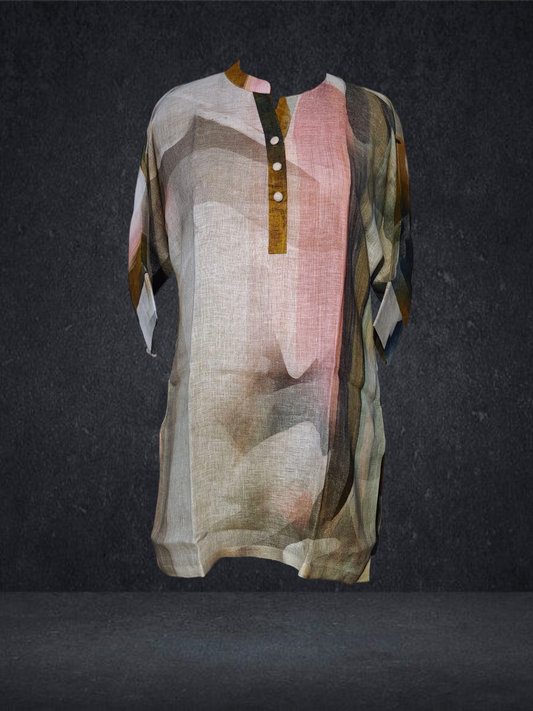 Stitched Digital Printed Short Tunic VISHAL KAPUR STUDIO