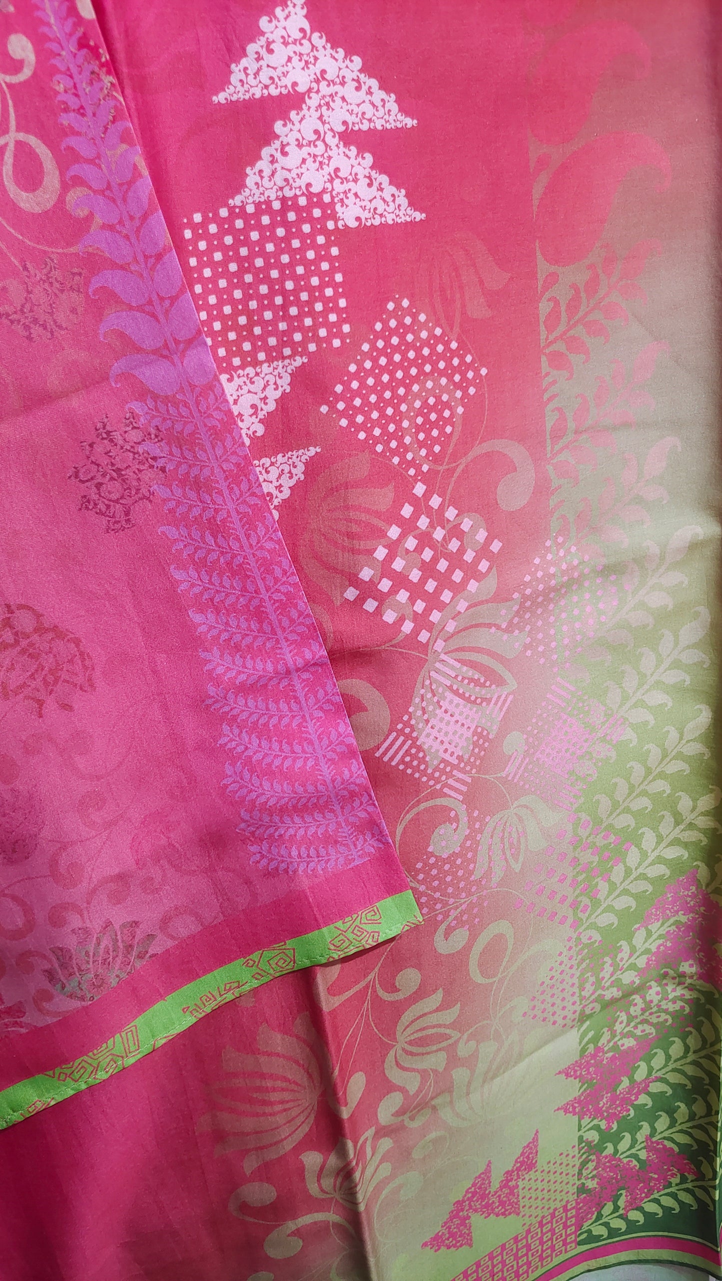 Semi Stitched Chanderi Kurta