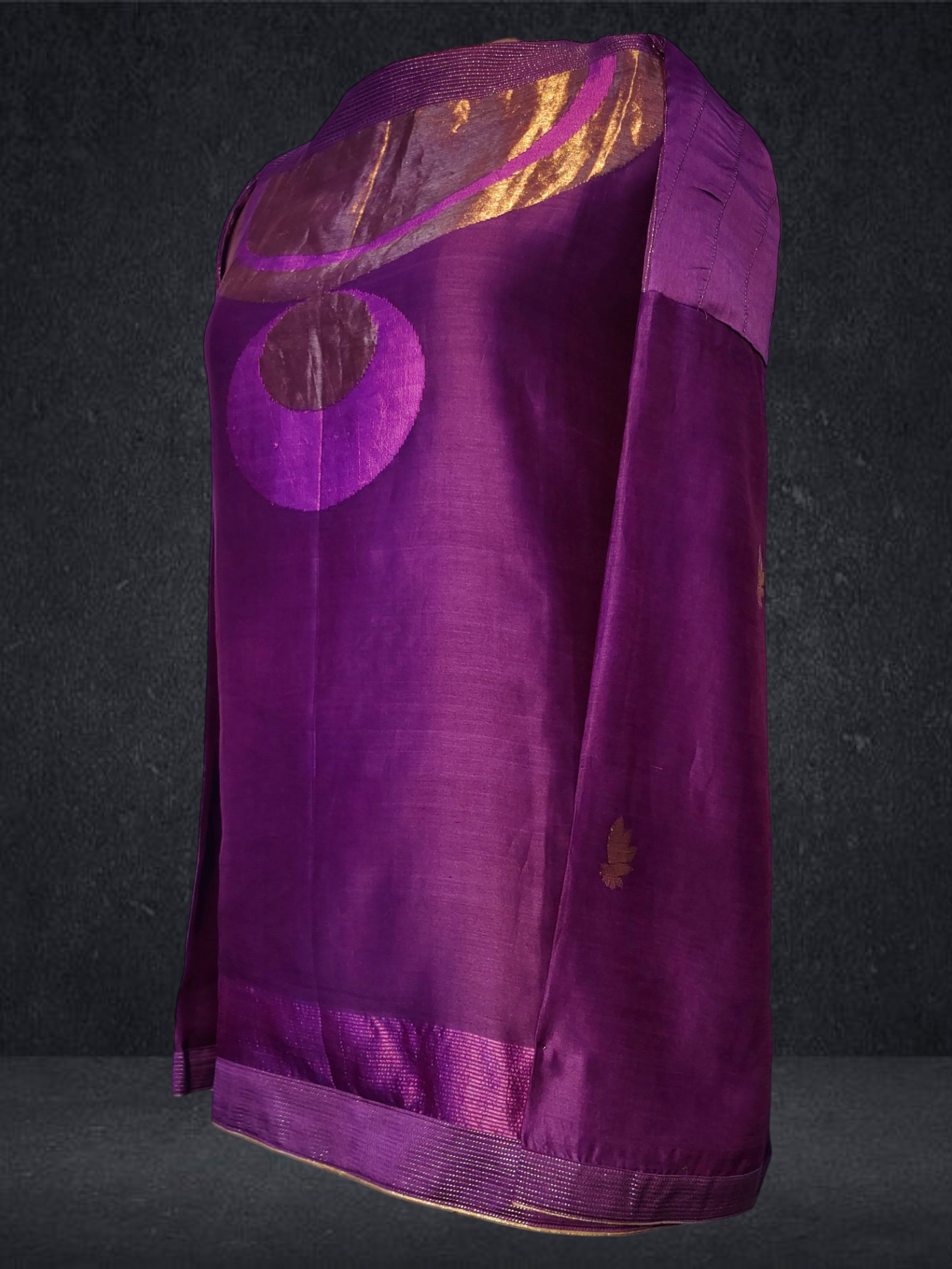 Semi Stitched Chanderi Zariwoven Short Tunic VISHAL KAPUR STUDIO