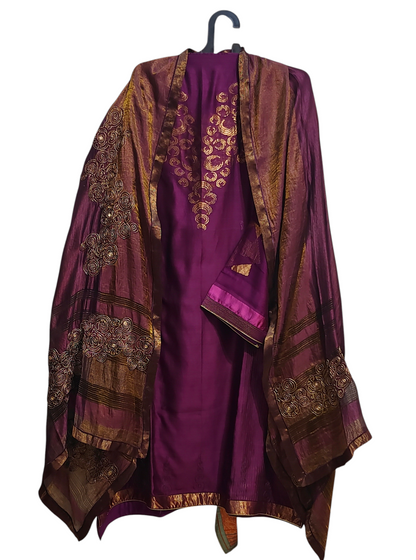 Semi Stitched Formal Chanderi Suitset
