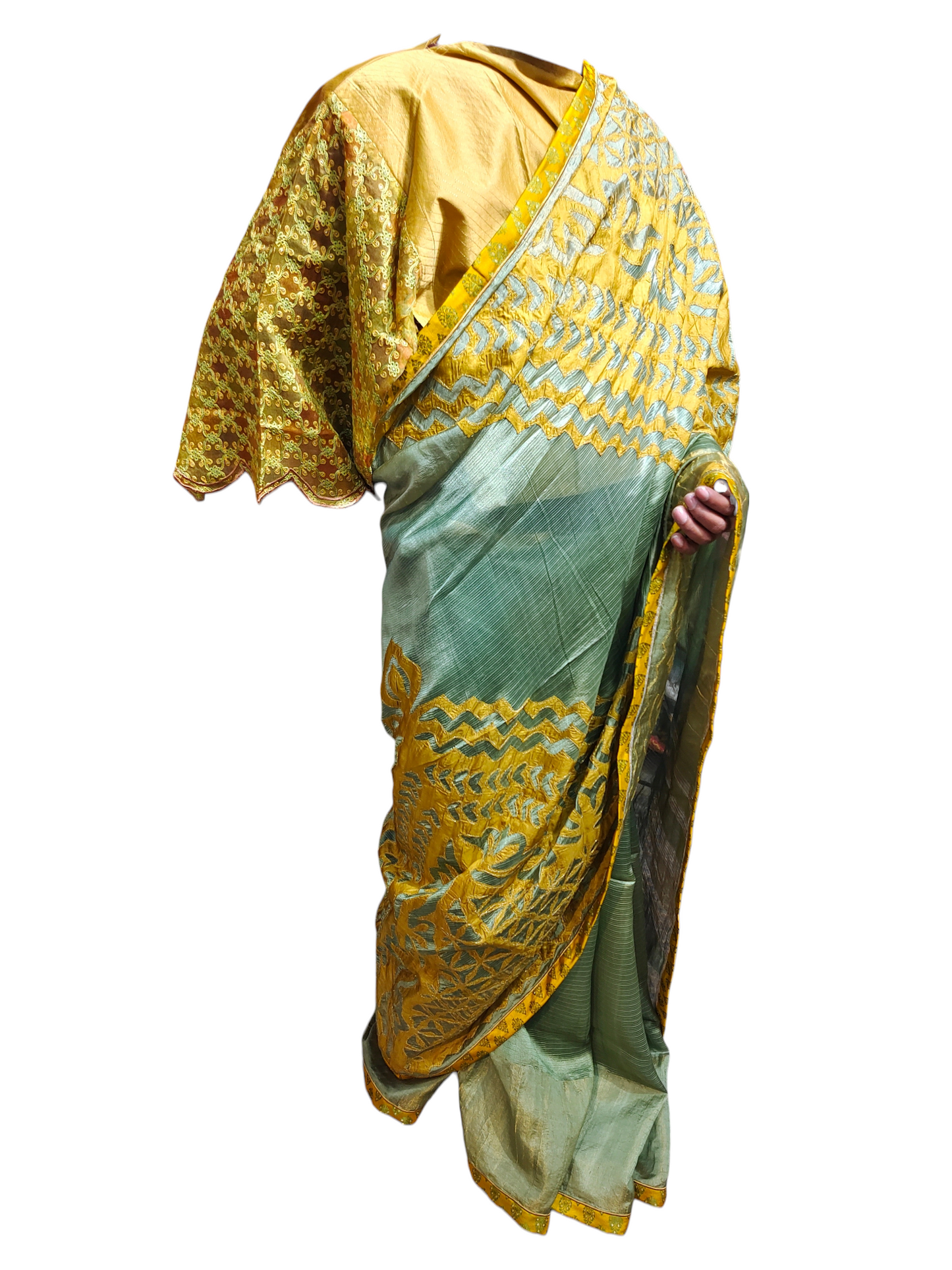 Formal Chanderi Silk With Katabh Saree