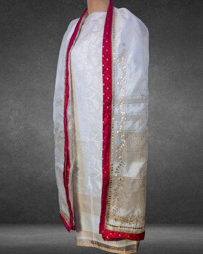 Semi Stitched Formal Chanderi suitset