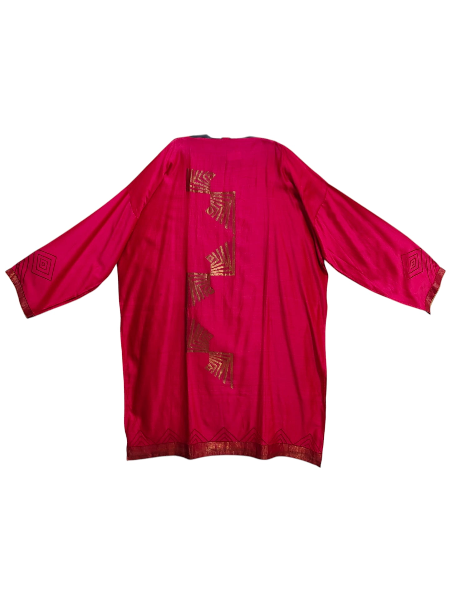 Semi Stitched Chanderi Formal Suitset