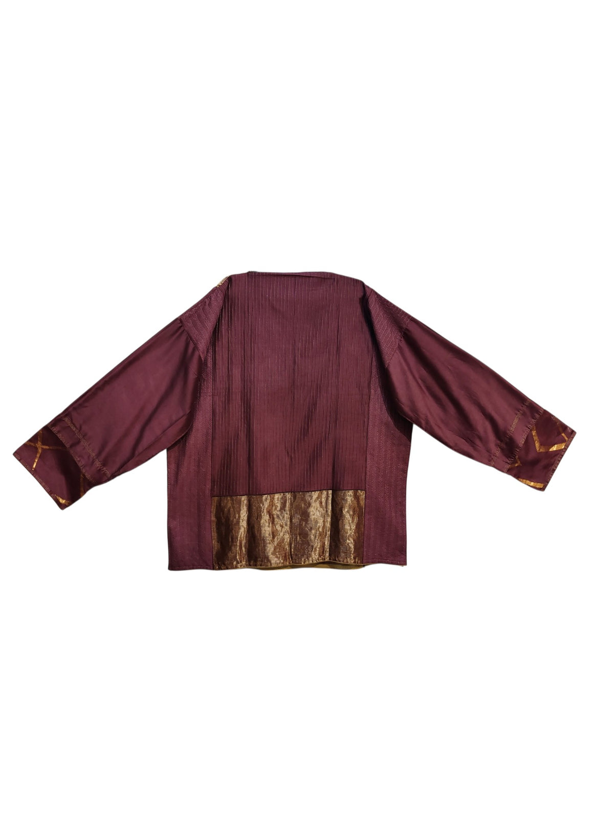 SemiStitched zariwoven Purple chanderi Tunic