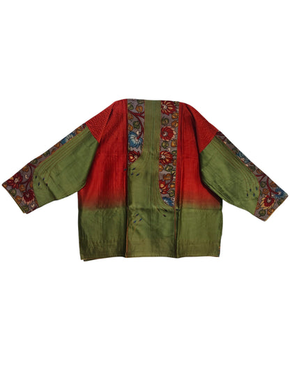 Semi Stitched Chanderi Kalamkari Short Tunic