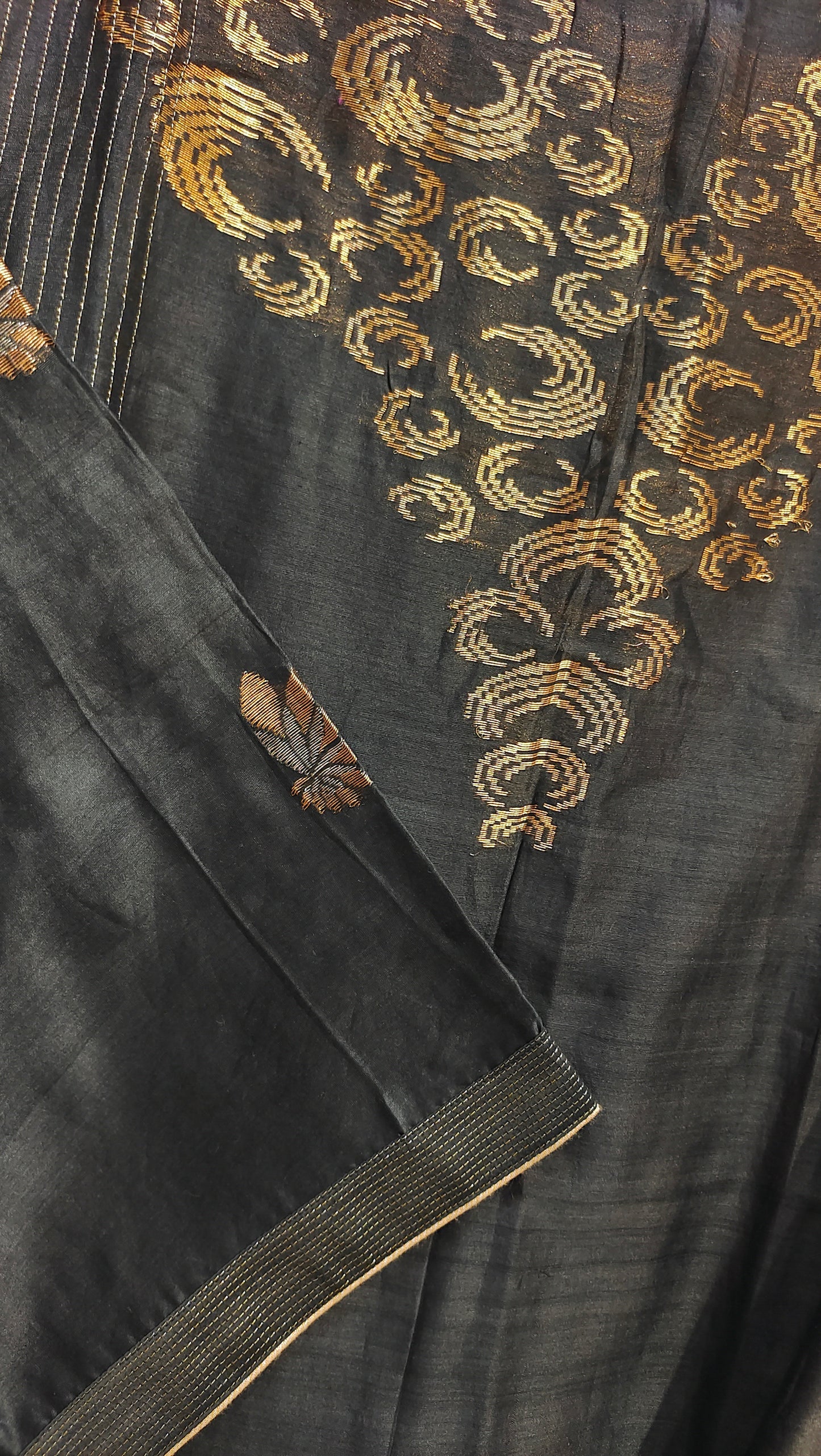 Semi Stitched Chanderi Formal Suitset