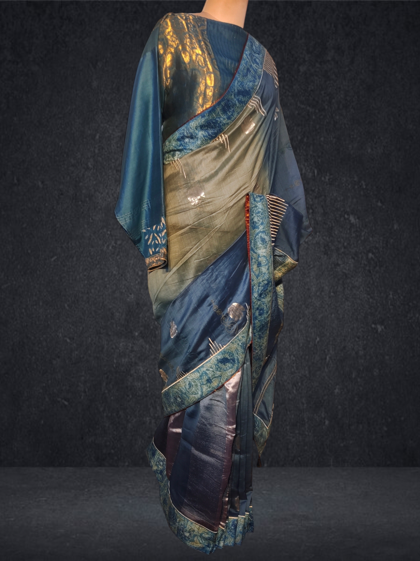 Formal Silk Ajrakh Saree