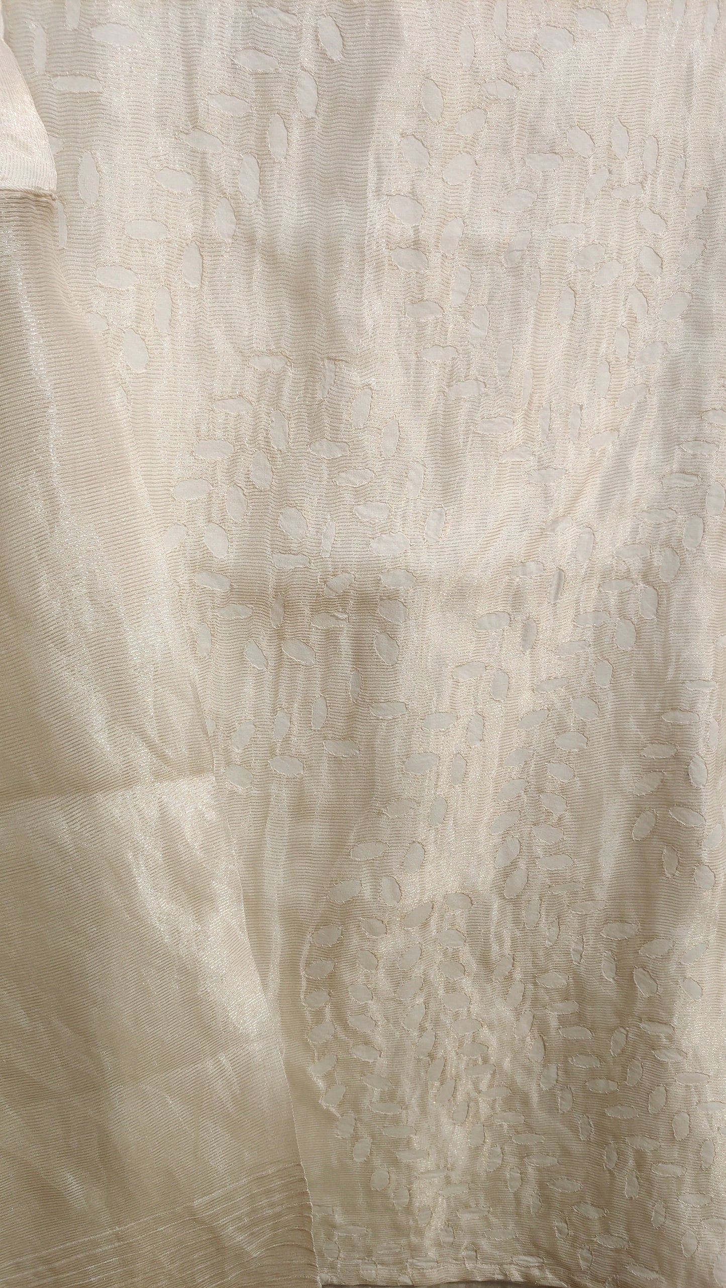 Semi Stitched silk cutwork short tunic