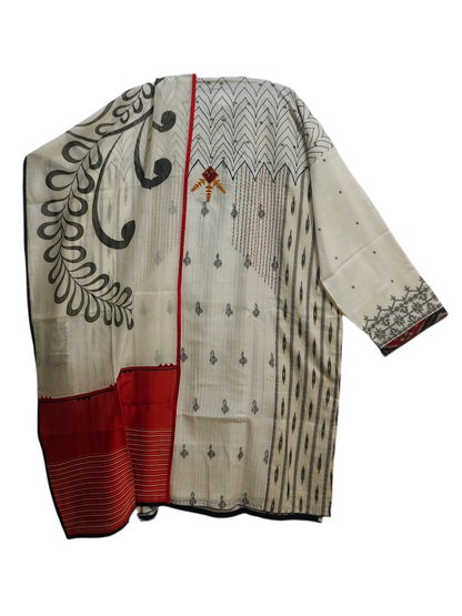 Semi Stitched Formal chanderi Suitset