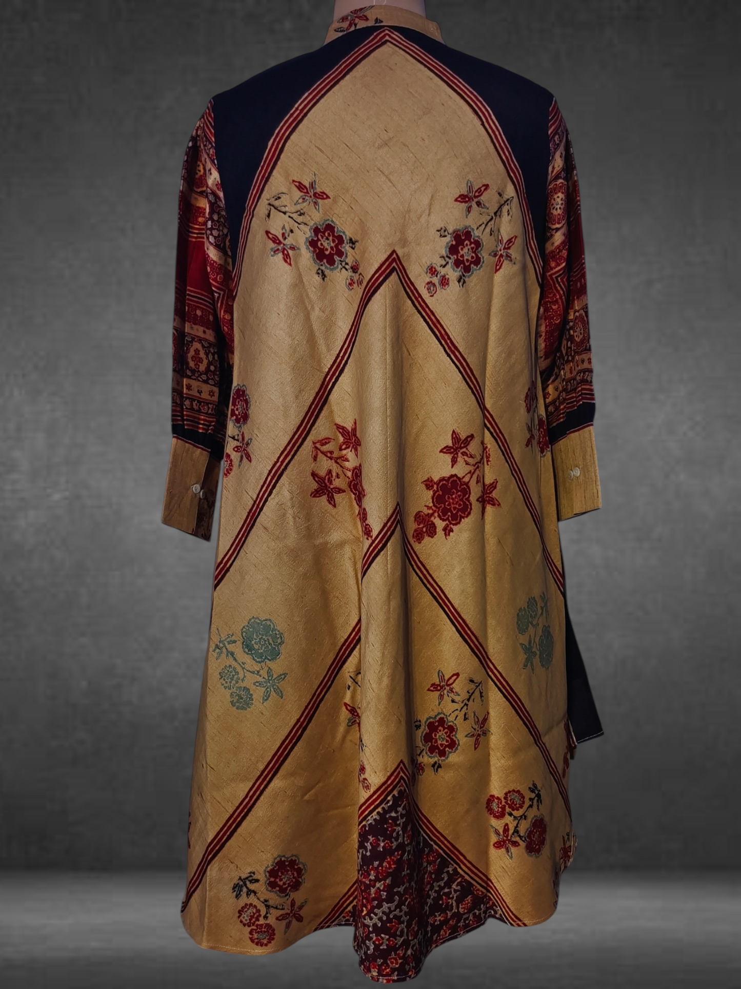 Silk Ajrakh Dress