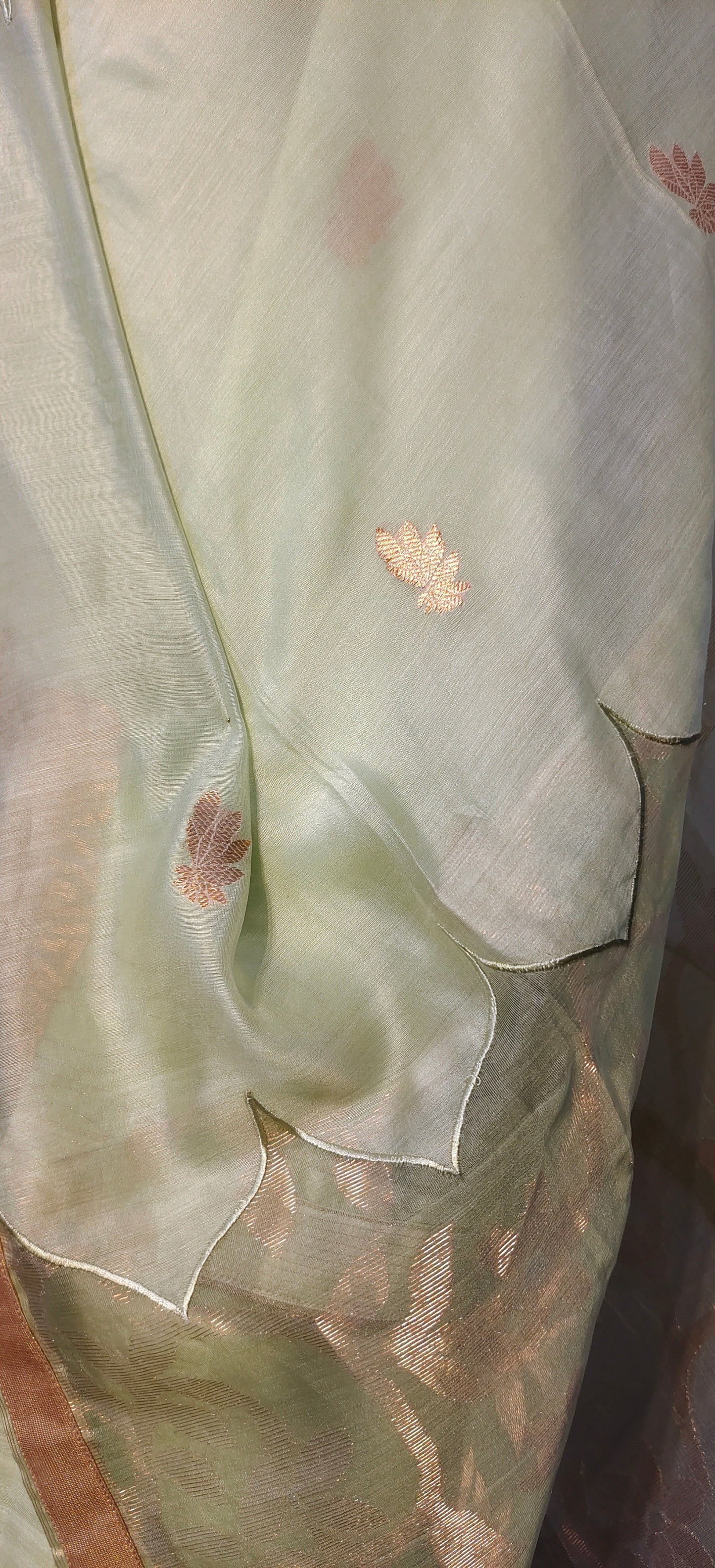 Semi Stitched Formal chanderi Suitset