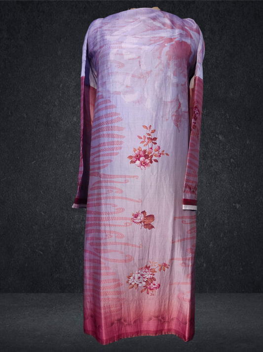Semi Stitched Chanderi Kurta
