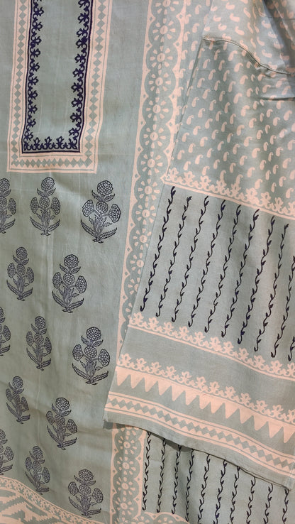 Semi Stitched Chanderi Casual kurta