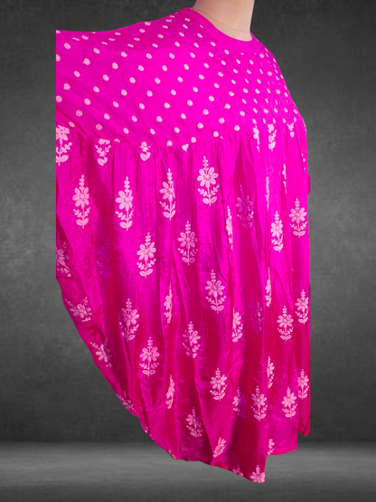 Stitched silk embroidered short dress