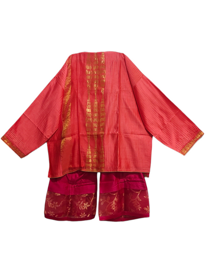 Indowestern chanderi formal coordset