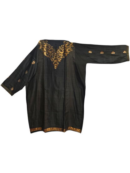 Semi Stitched Formal chanderi Suitset