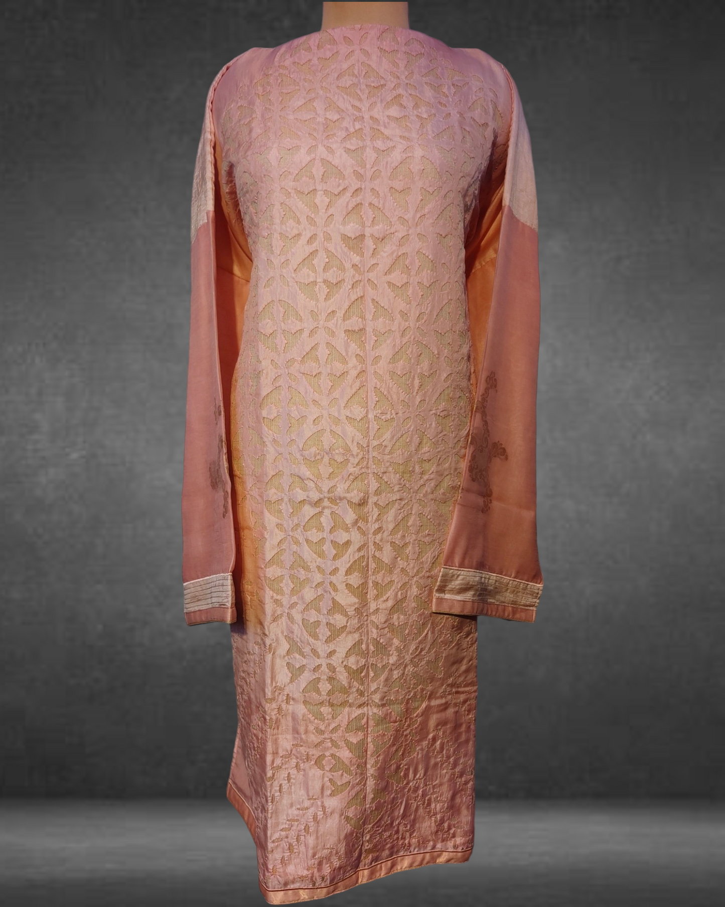 Semi Stitched Formal Chanderi Suit Set VISHAL KAPUR