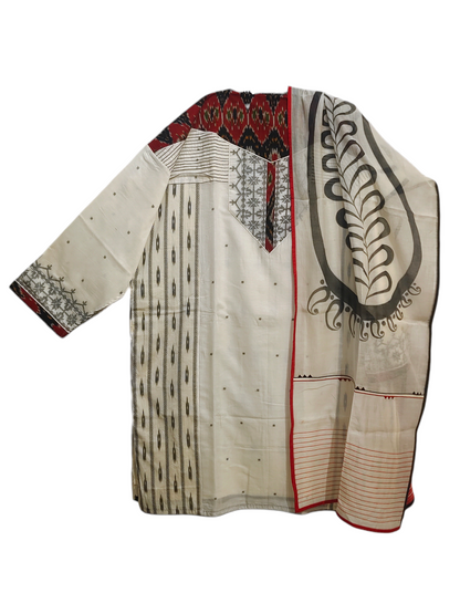 Semi Stitched Formal chanderi Suitset