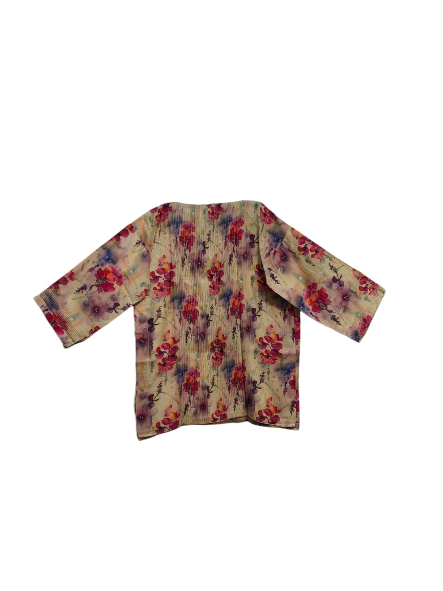 Semi Stitched printed chanderi Tunic