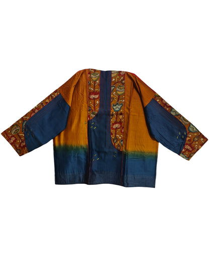 Semi Stitched Chanderi Kalamkari Short Tunic