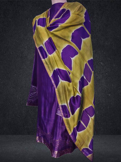 Semi Stitched Formal chanderi Suitset VISHAL KAPUR