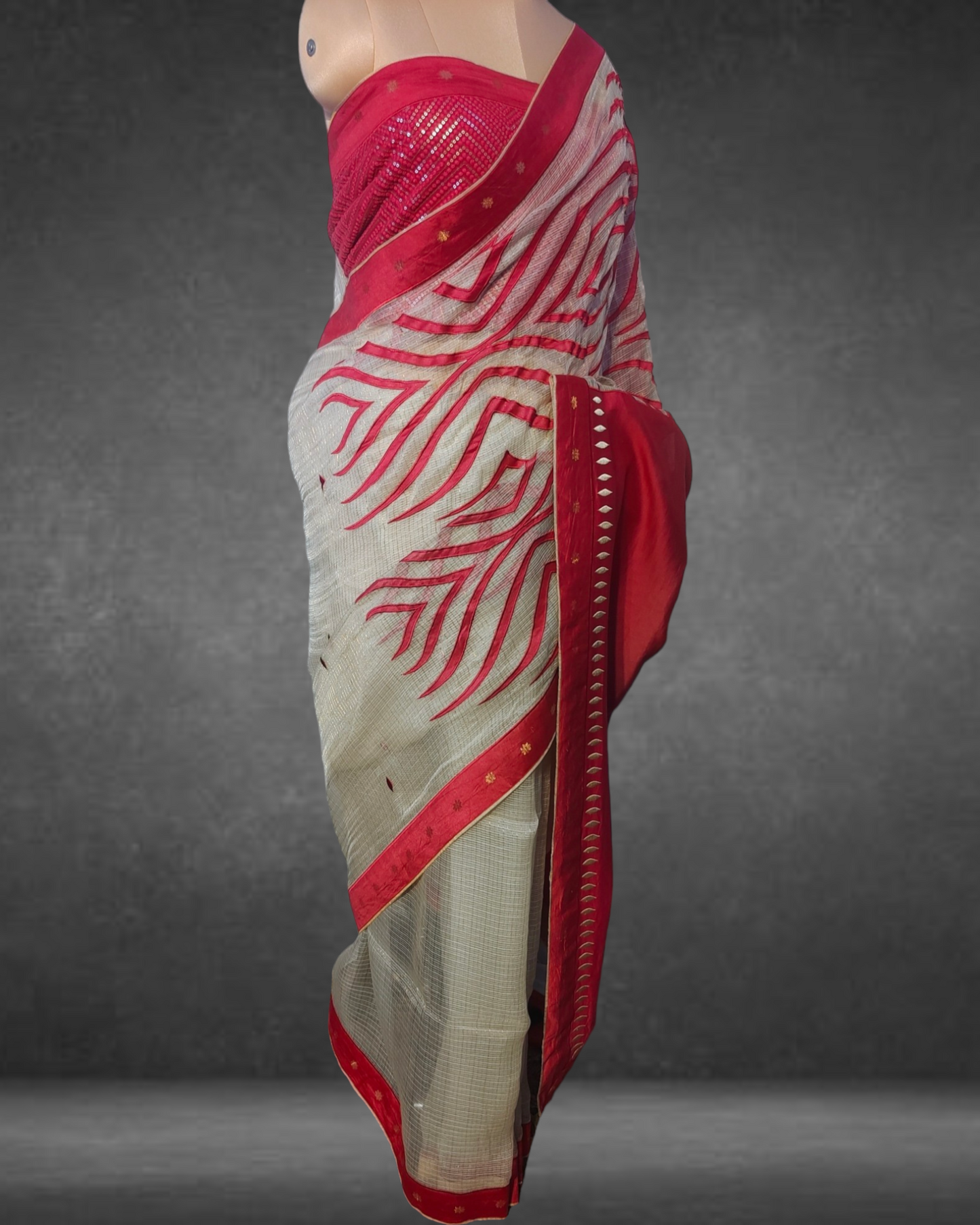 Silk Formal Ecoprint Saree VISHAL KAPUR STUDIO