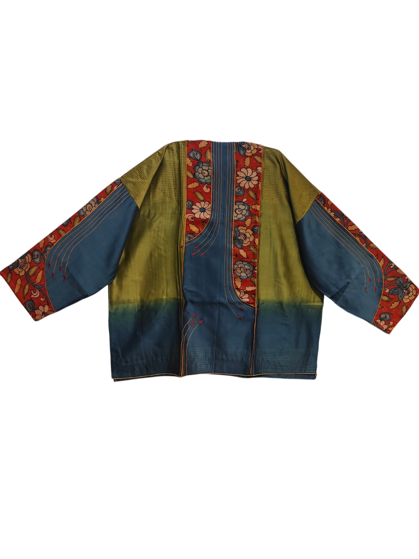 Semi Stitched Chanderi Kalamkari Short Tunic
