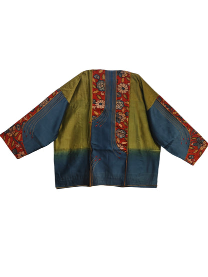 Semi Stitched Chanderi Kalamkari Short Tunic