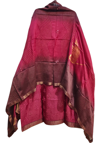 Semi Stitched Formal Chanderi Suitset