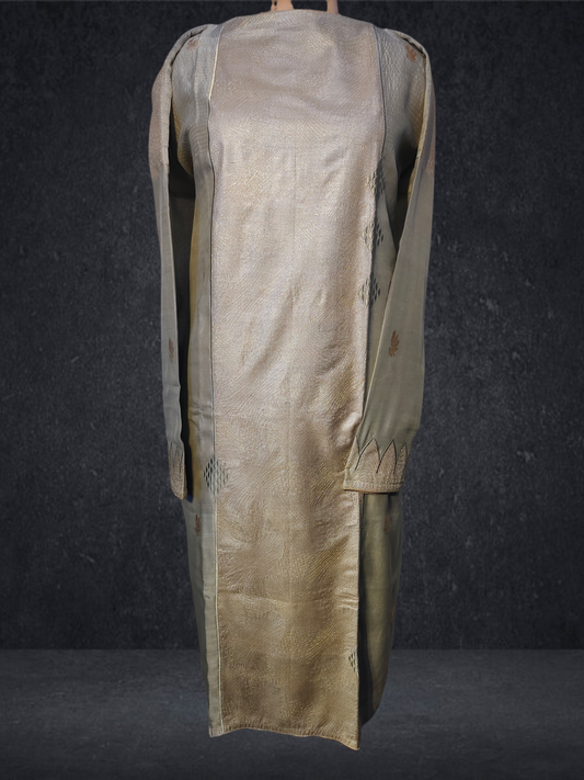 Semistitched Chanderi Zariwoven Kurta