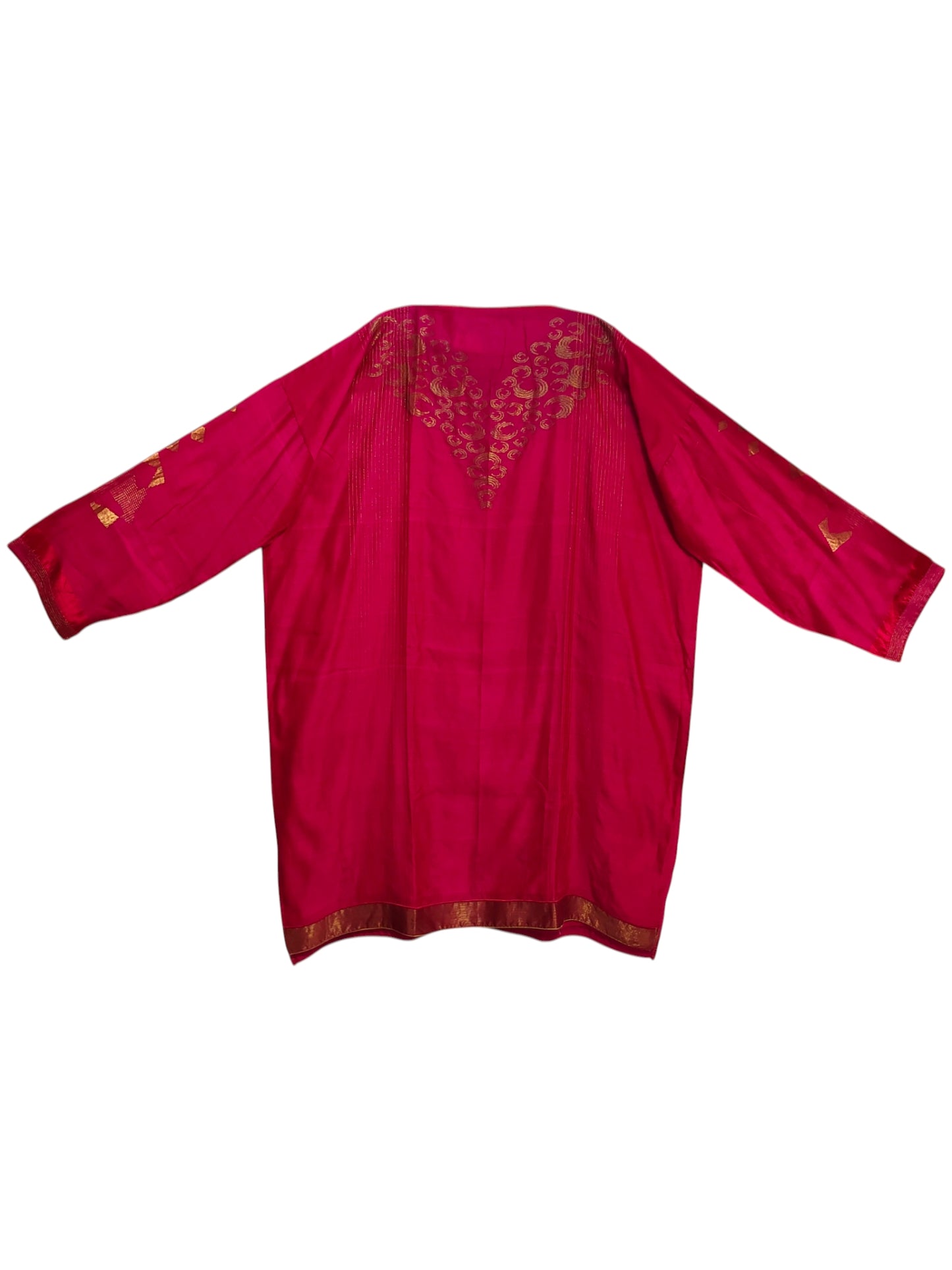 Semi Stitched Chanderi Formal Suitset
