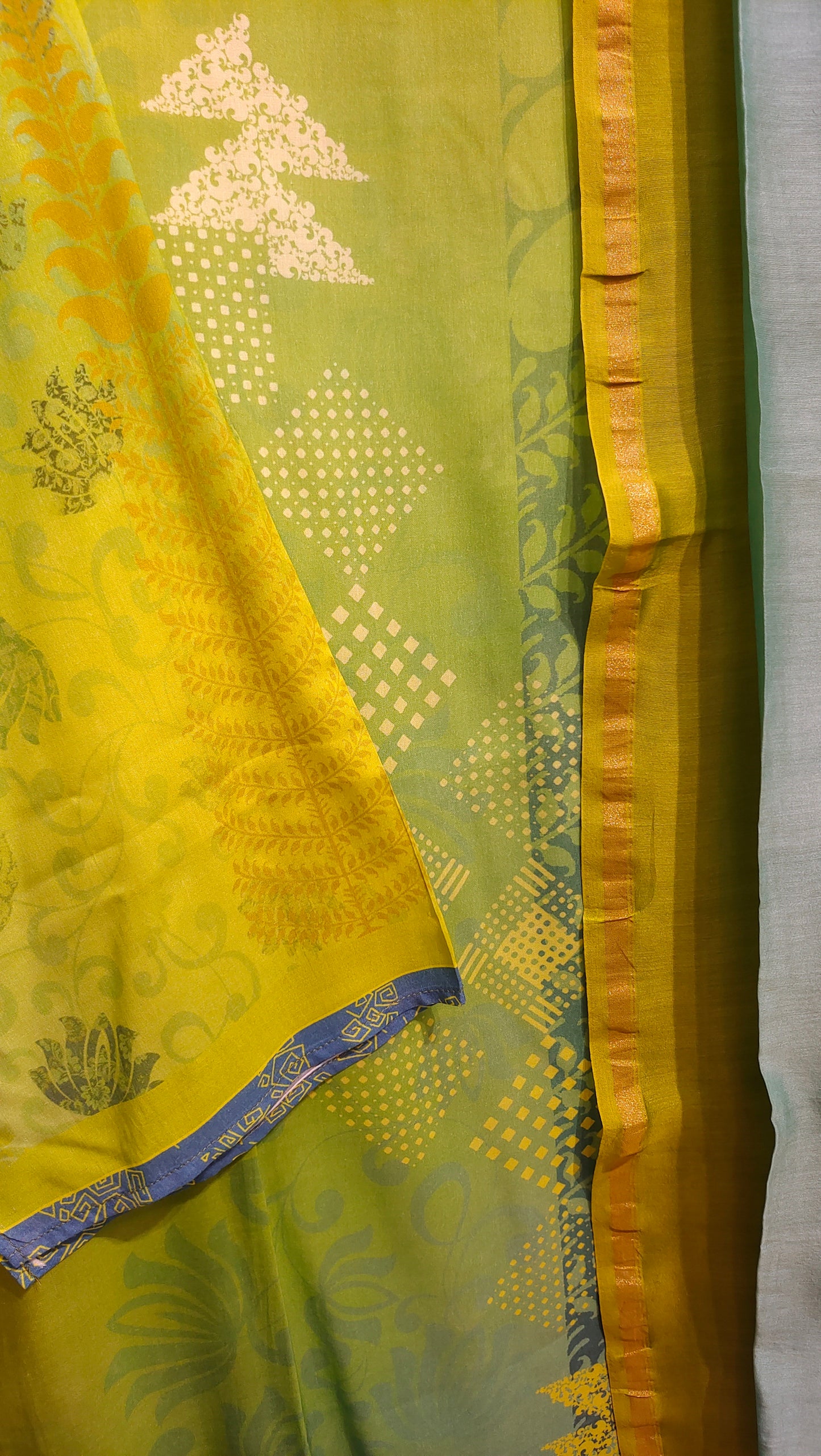 Semi Stitched Cotton Casual Suitset