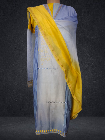 Semi Stitched Formal chanderi Suitset VISHAL KAPUR