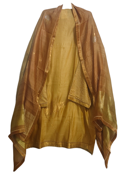 Semi Stitched Formal Chanderi Suitset