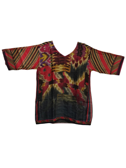 Stitched linen kota Short Tunic